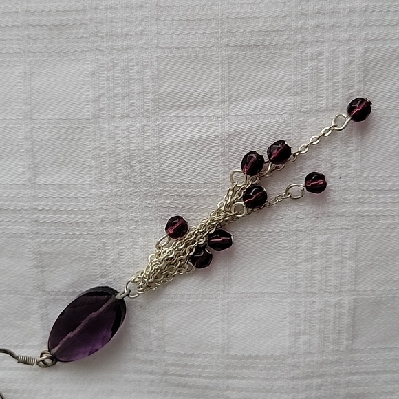 ⭐️2/$15 Purple dangle earrings - Picture 3 of 3